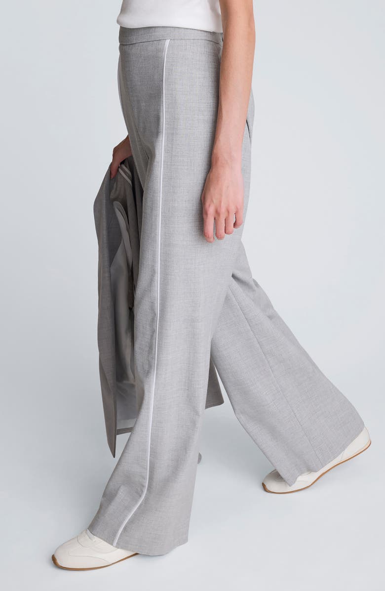 Kenneth Cole Piping Detail Wide Leg Pants, Alternate, color,