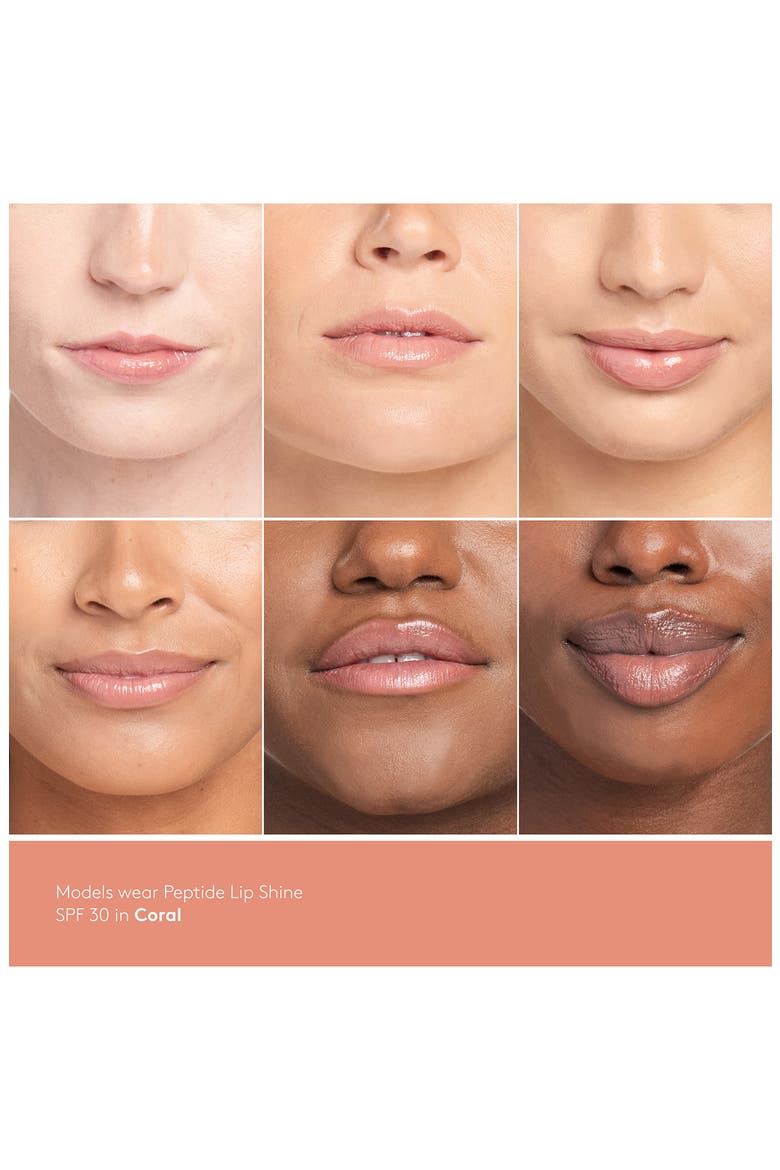 Peptide Lip Shine SPF 30, Alternate, color, CORAL