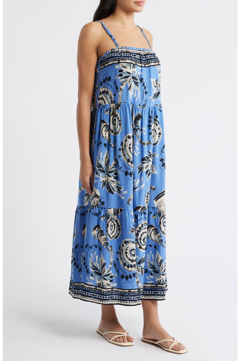 Tropical Print Maxi Dress, Alternate, color, OCEAN MULTI