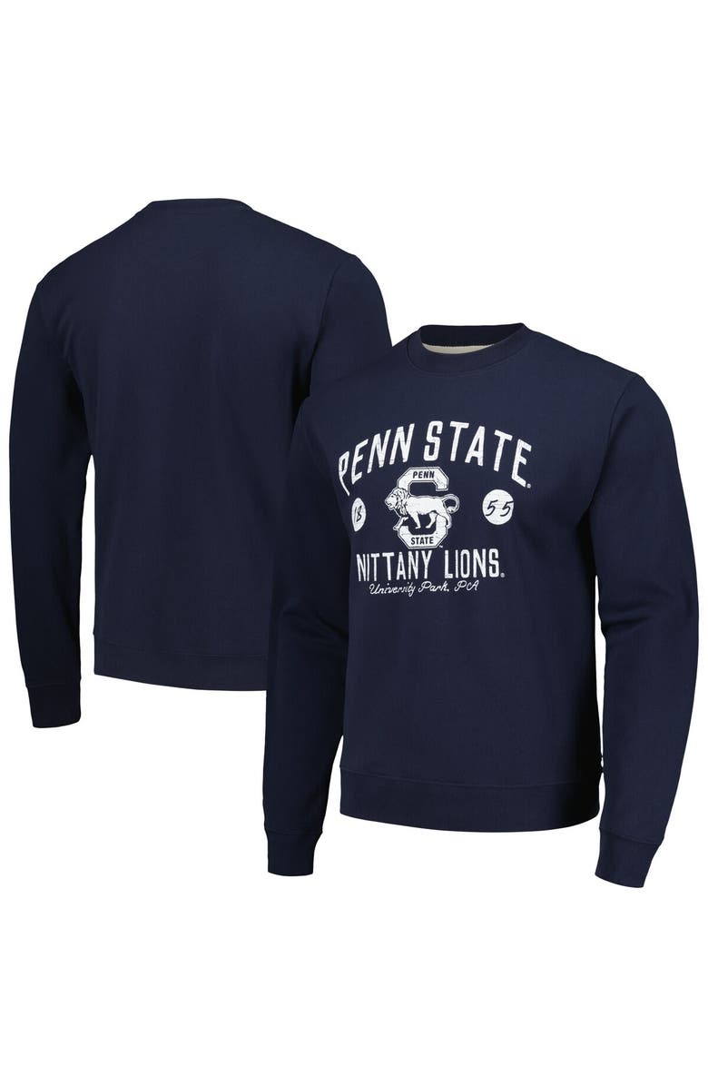 LEAGUE COLLEGIATE WEAR Men's League Collegiate Wear  Navy Penn State Nittany Lions Bendy Arch Essential Pullover Sweatshirt, Alternate, color, Navy
