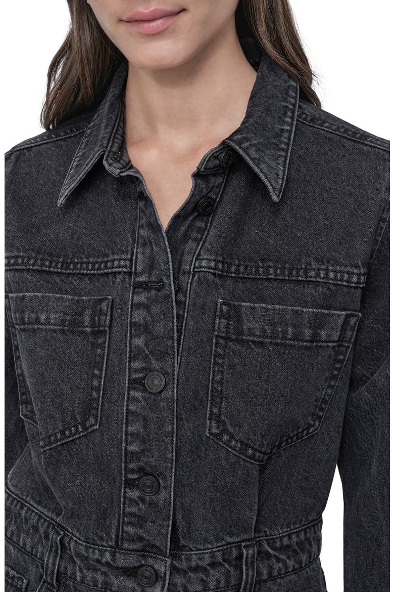 Long Sleeve Denim Shirtdress, Alternate, color, AMHERST