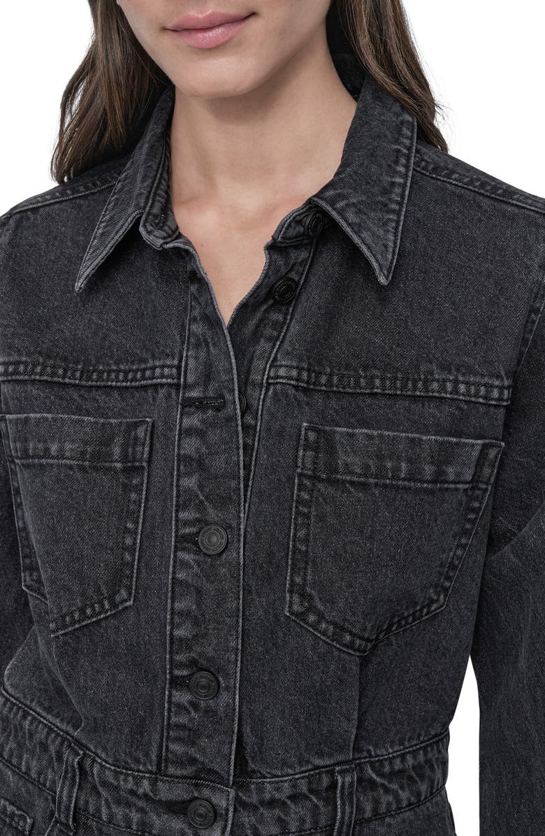 DKNY Jeans Long Sleeve Denim Shirtdress, Alternate, color, Amherst