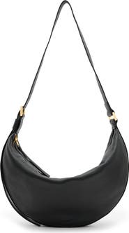 AllSaints Half Moon Leather Shoulder Bag