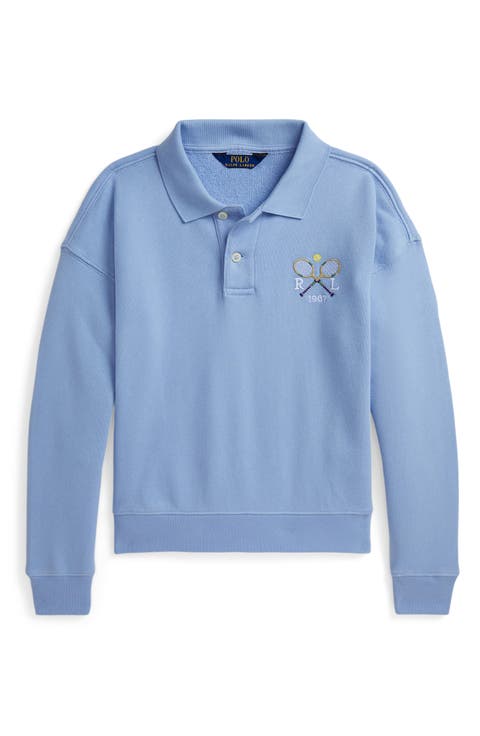 Kids' Embroidered French Terry Polo (Big Kid)