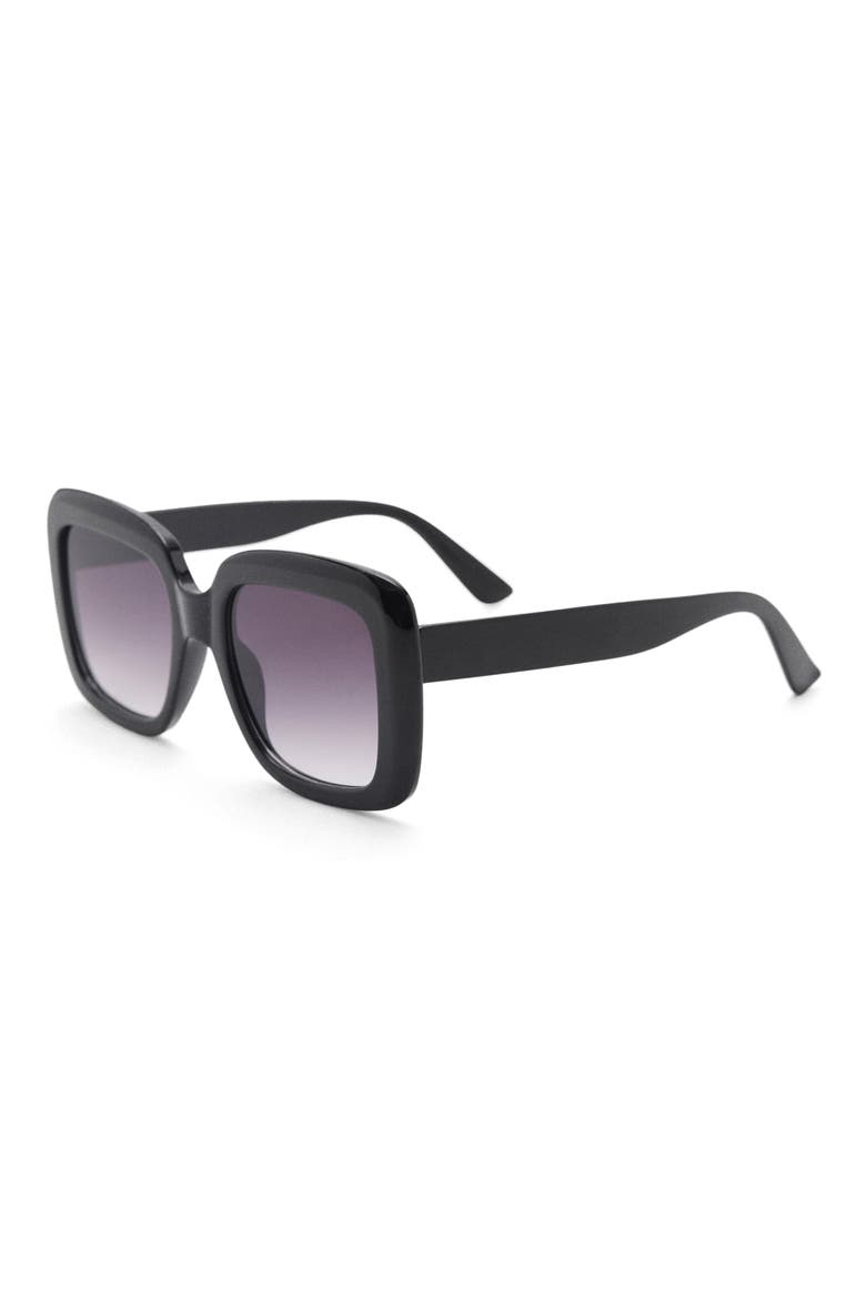 Gradient Square Sunglasses, Alternate, color, BLACK
