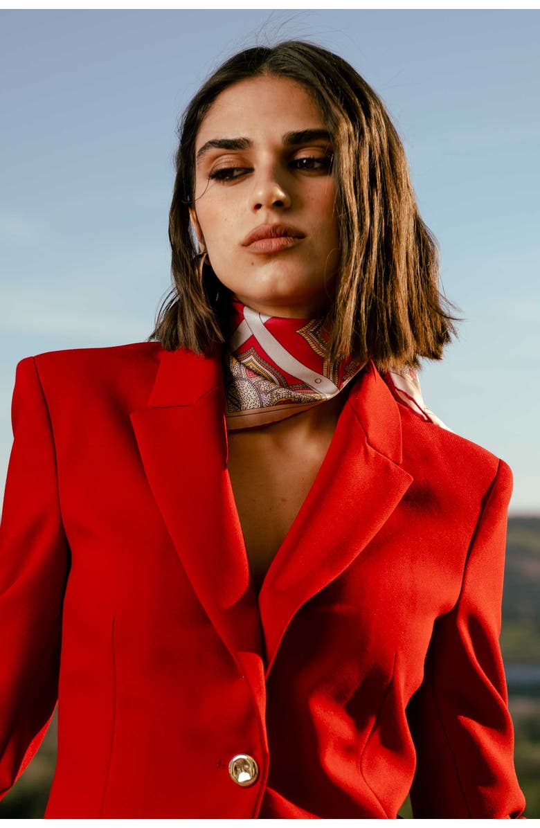 Elizabetta Francesca - Silk Bandana, Alternate, color, Cherry Red