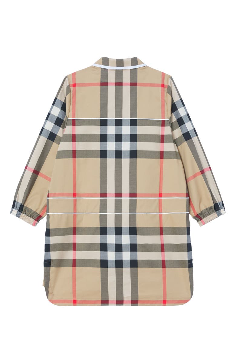 Burberry Kids' Callie Check Stretch Cotton Dress, Alternate, color,