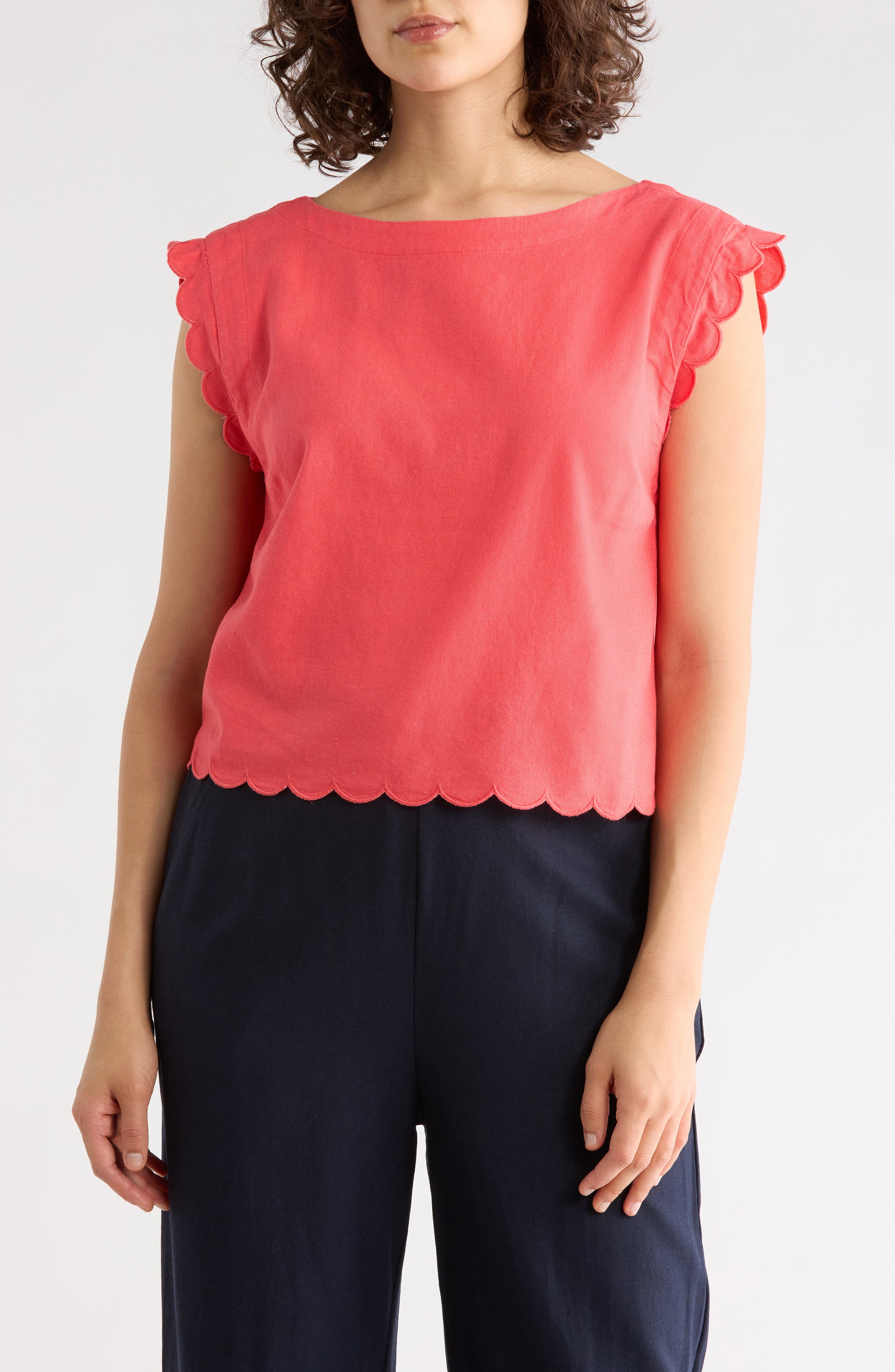 Scalloped Crop Tank - image 5
