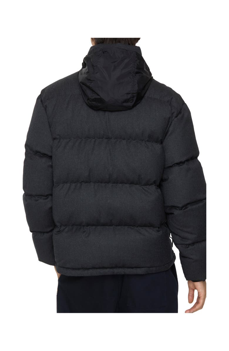 Burberry Wool Snowdon Puffer Jacket, Alternate, color, Charcoal Grey