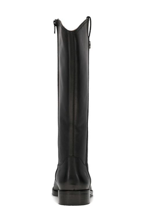 Frye Melissa Button Knee High Riding Boot In Black