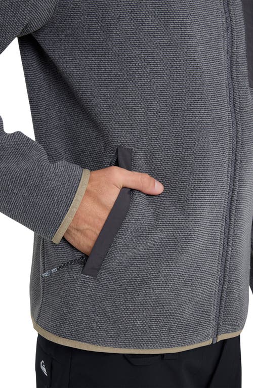 Quiksilver Aker Front Zip Jacket In Gray