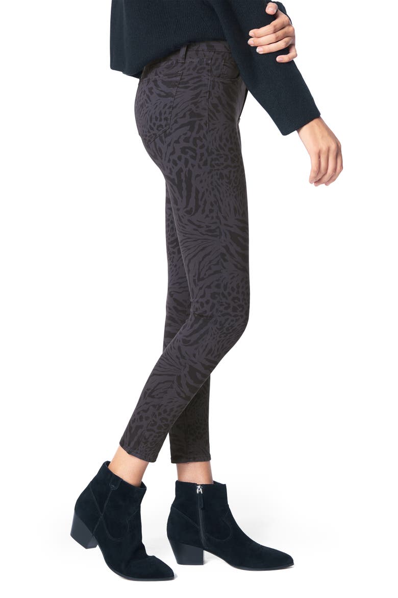 The Icon Animal Print Ankle Skinny Jeans, Alternate, color, EYESHADOW - SAUVAG