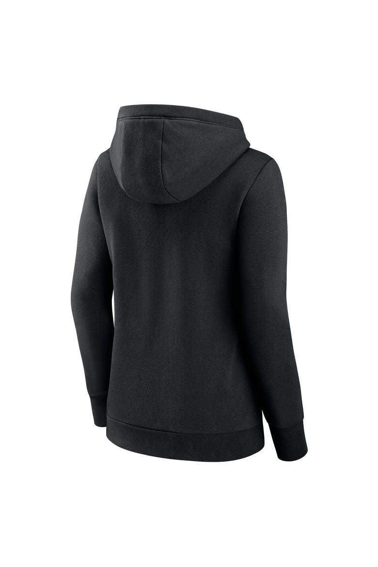 Women's Fanatics Branded Black Chicago White Sox Simplicity Crossover V-Neck Pullover Hoodie, Alternate, color, Black