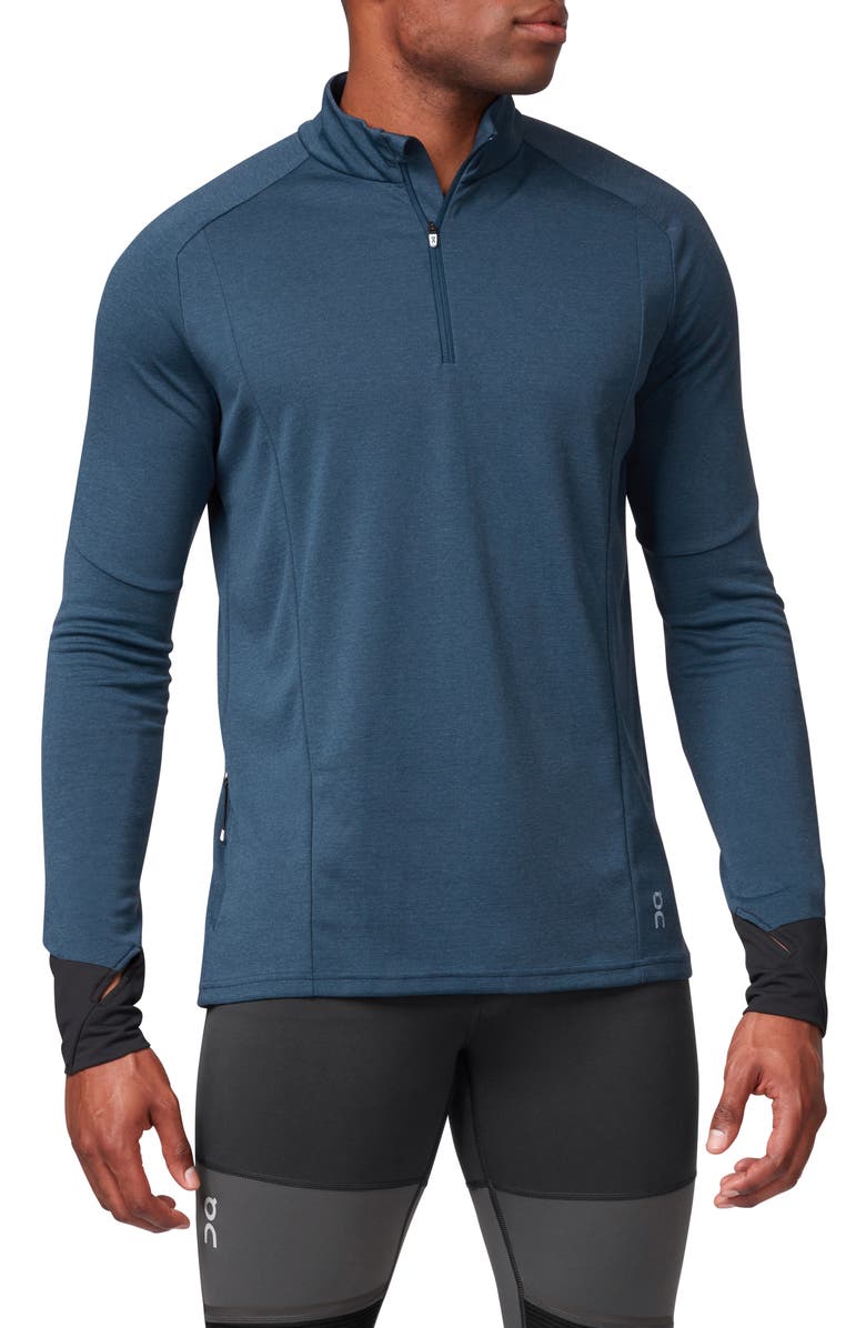 On Weather Quarter Zip Performance Pullover, Main, color, 