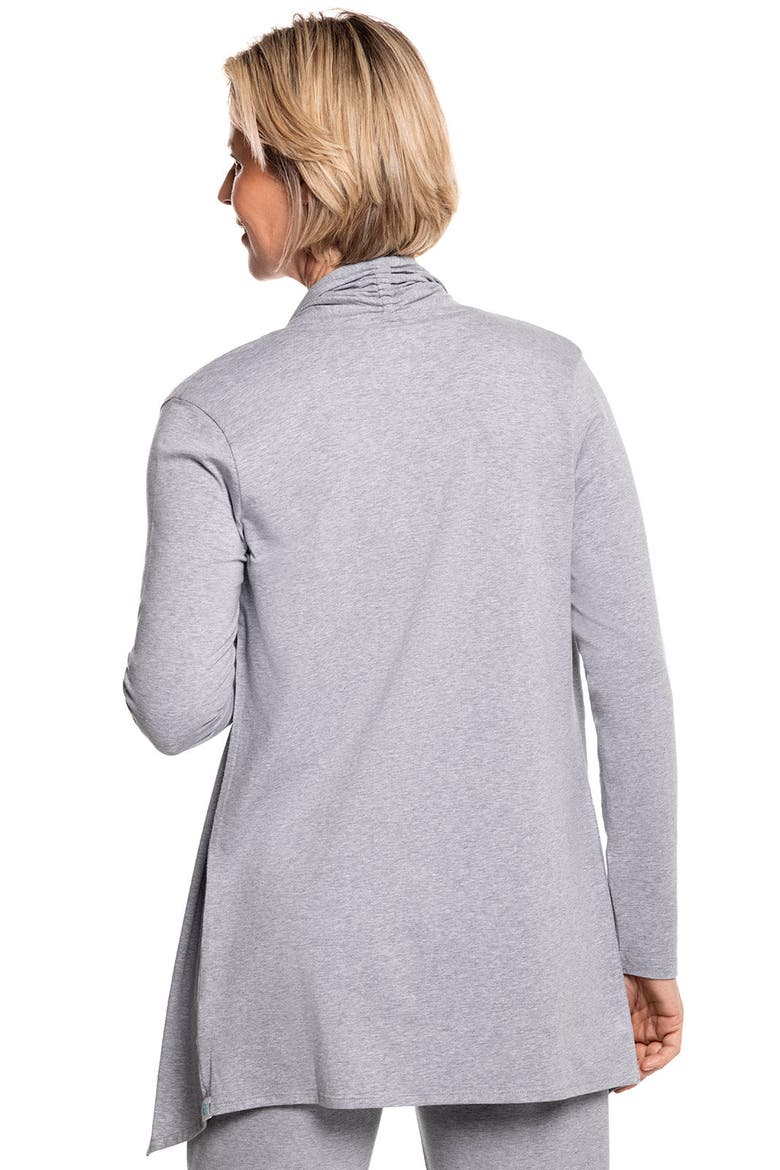 Women's Marietas Long Sleeve Sun Wrap, UPF 50+ Sun Protection, Alternate, color, Grey Heather