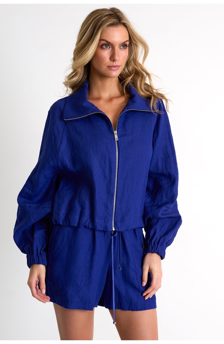 SHAN Linen Shorts, Main, color, Blue