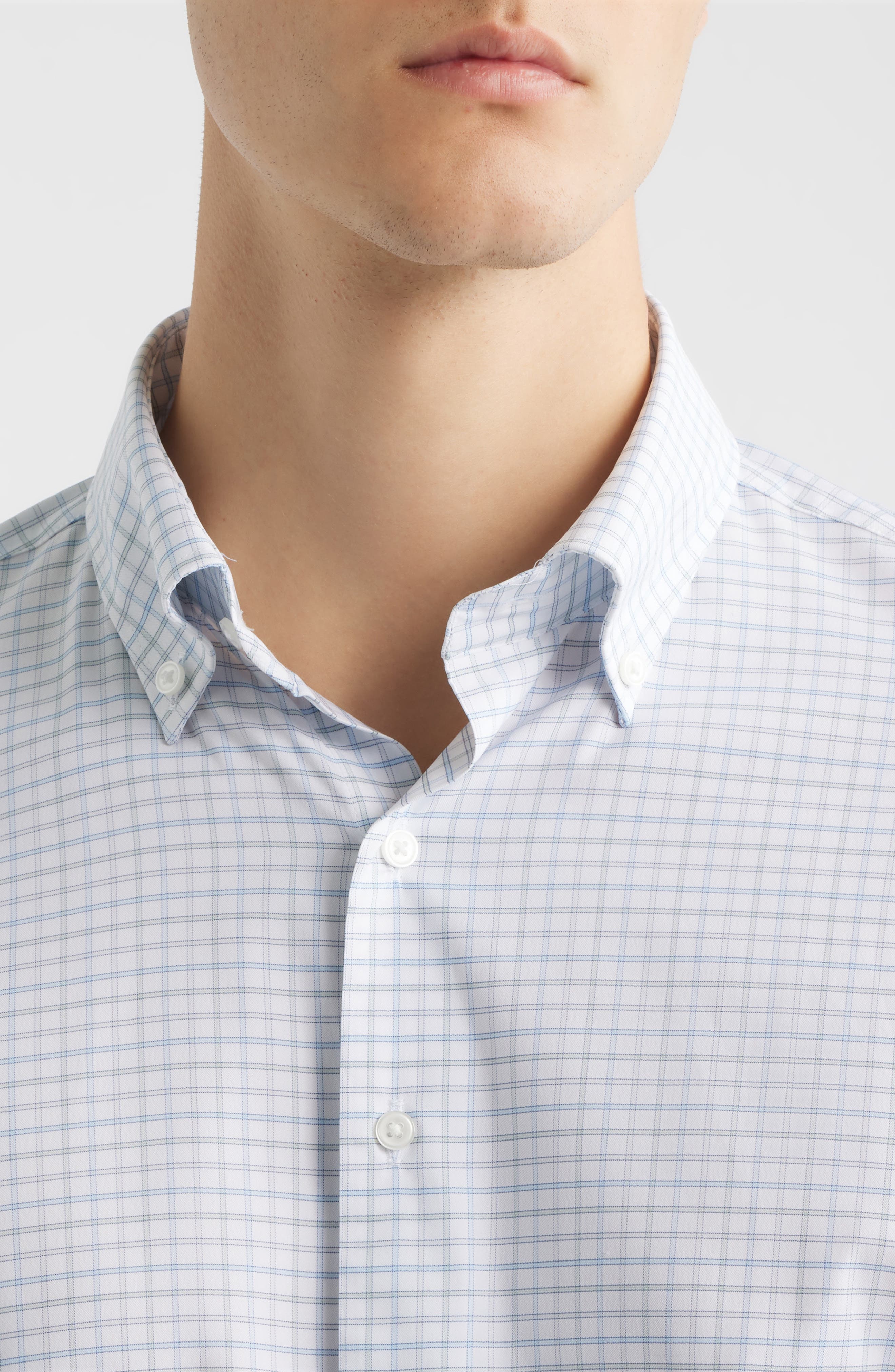 Rommel Check Performance Twill Button-Down Shirt - image 4