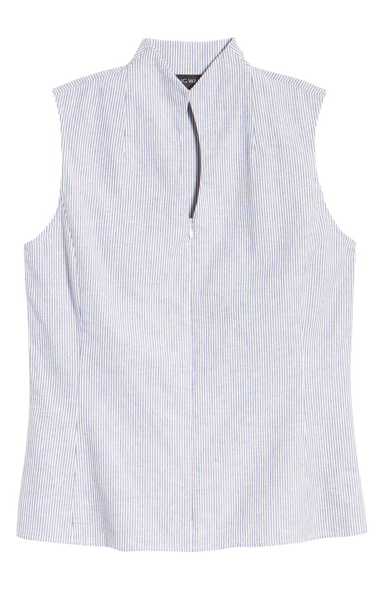 Ming Wang Stripe Woven Tank, Alternate, color, 
