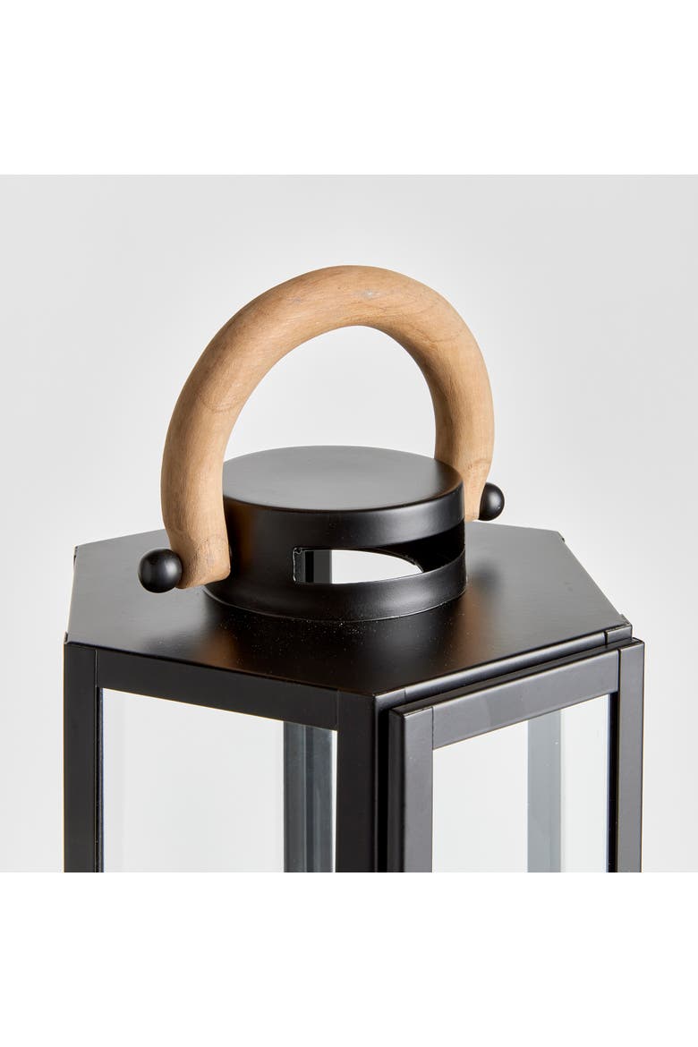 Dockside Outdoor Lantern, Alternate, color, Black