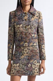 Veronica Beard Mabel Floral Tapestry Jacket