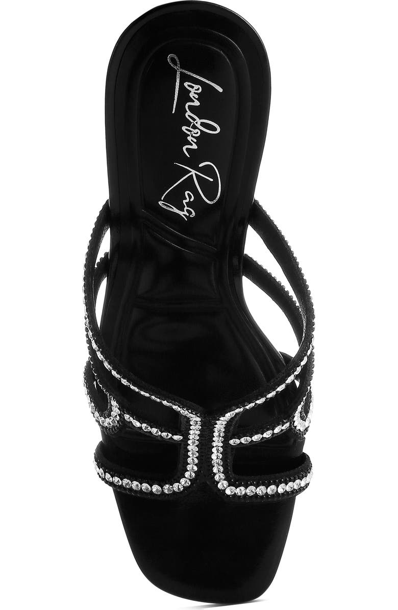 LONDON RAG Caqueta Clear Heel Sandal, Alternate, color,