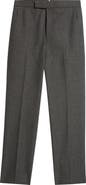 Thom Browne High Waist Back Strap Wool Trousers