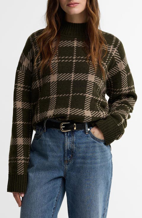 Delilah Knitted Mock Neck Sweater