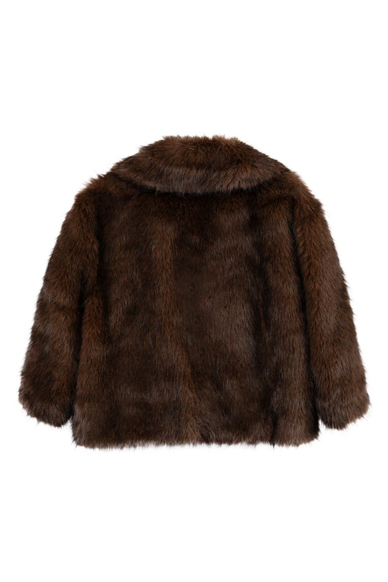 Blair Novelty Faux Fur Jacket, Alternate, color, Brown