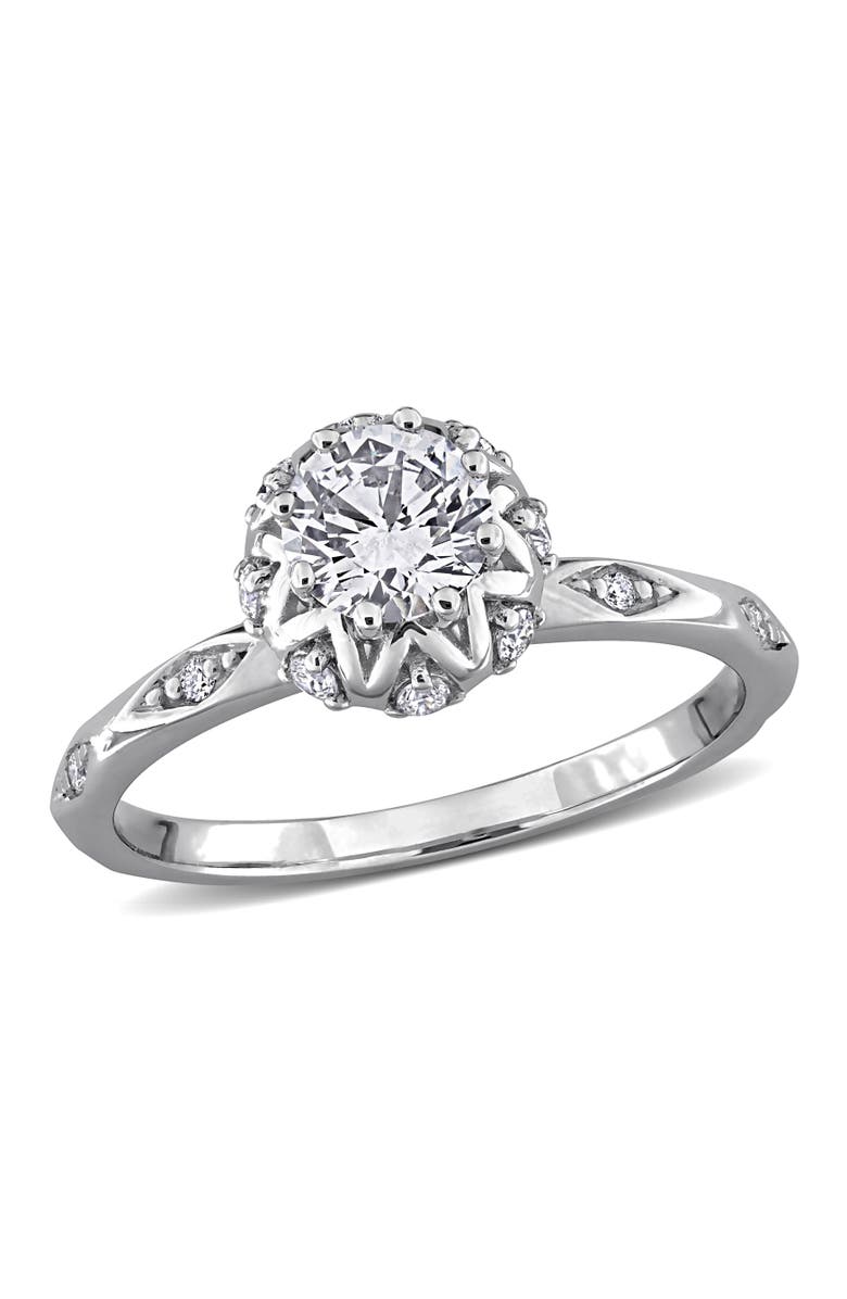 Julianna B. Lab-Grown Diamond Vintage Floral Ring 18k, Main, color, 