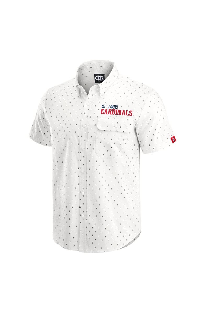 Darius Rucker Collection by Fanatics Men's Darius Rucker Collection by Fanatics  Cream St. Louis Cardinals Printed Button-Down Shirt, Alternate, color, Cream