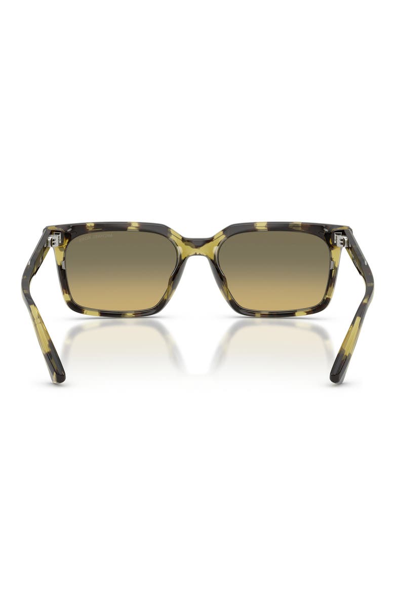 Honolulu 55mm Gradient Square Sunglasses, Alternate, color, OLIVE TORTOISE / OLIVE