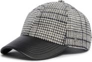 Steve Madden Silas Houndstooth Baseball Cap