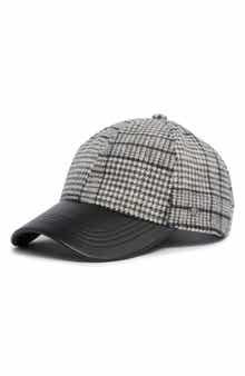 Steve Madden Silas Houndstooth Baseball Cap