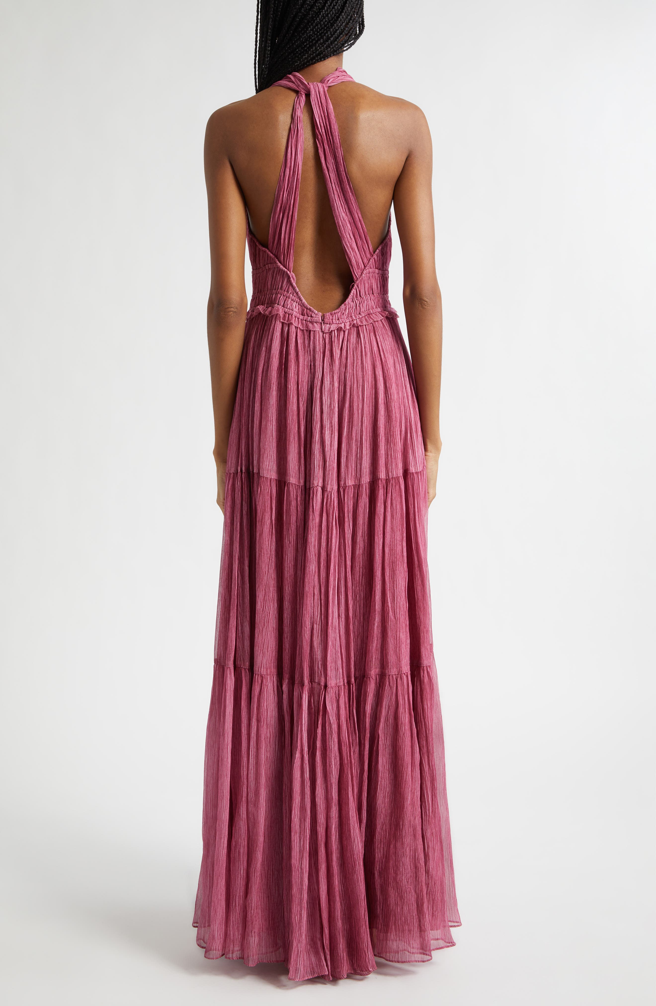 Freesia Chiffon Open Back Gown - image 2