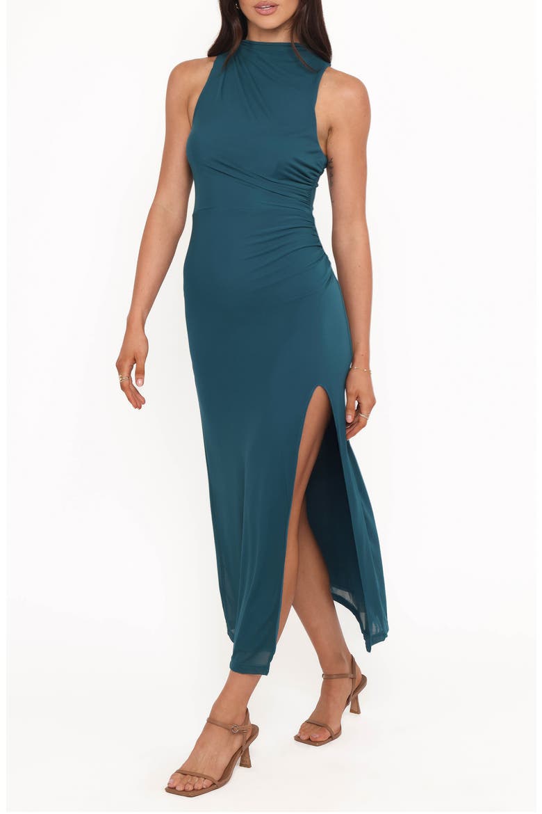 Hayven Cowl Neck Sleeveless Maxi Dress, Alternate, color, TEAL