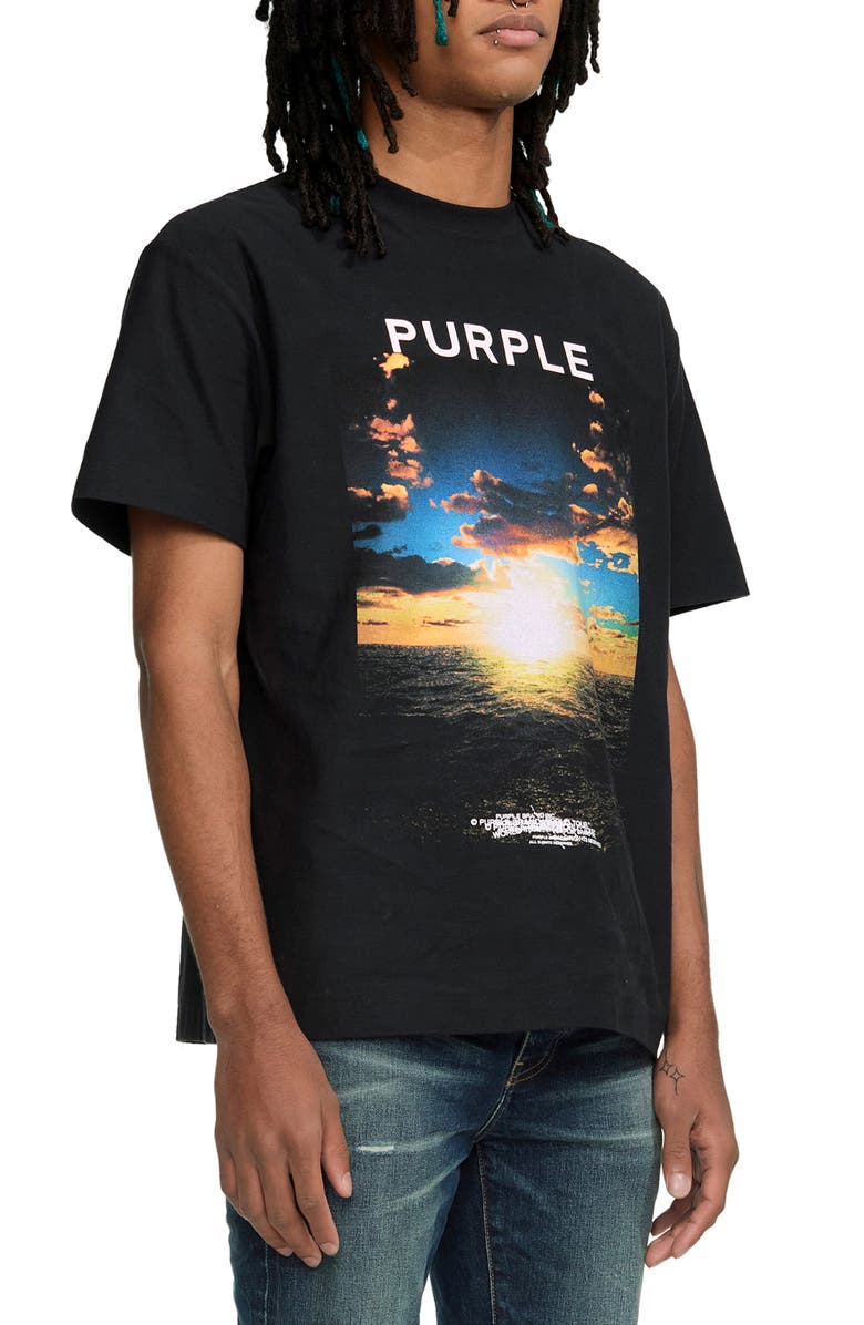 PURPLE BRAND Sunset Cotton Graphic T-Shirt, Alternate, color, 