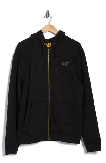 Cat Wwr Fontan Zip Hoodie In Black