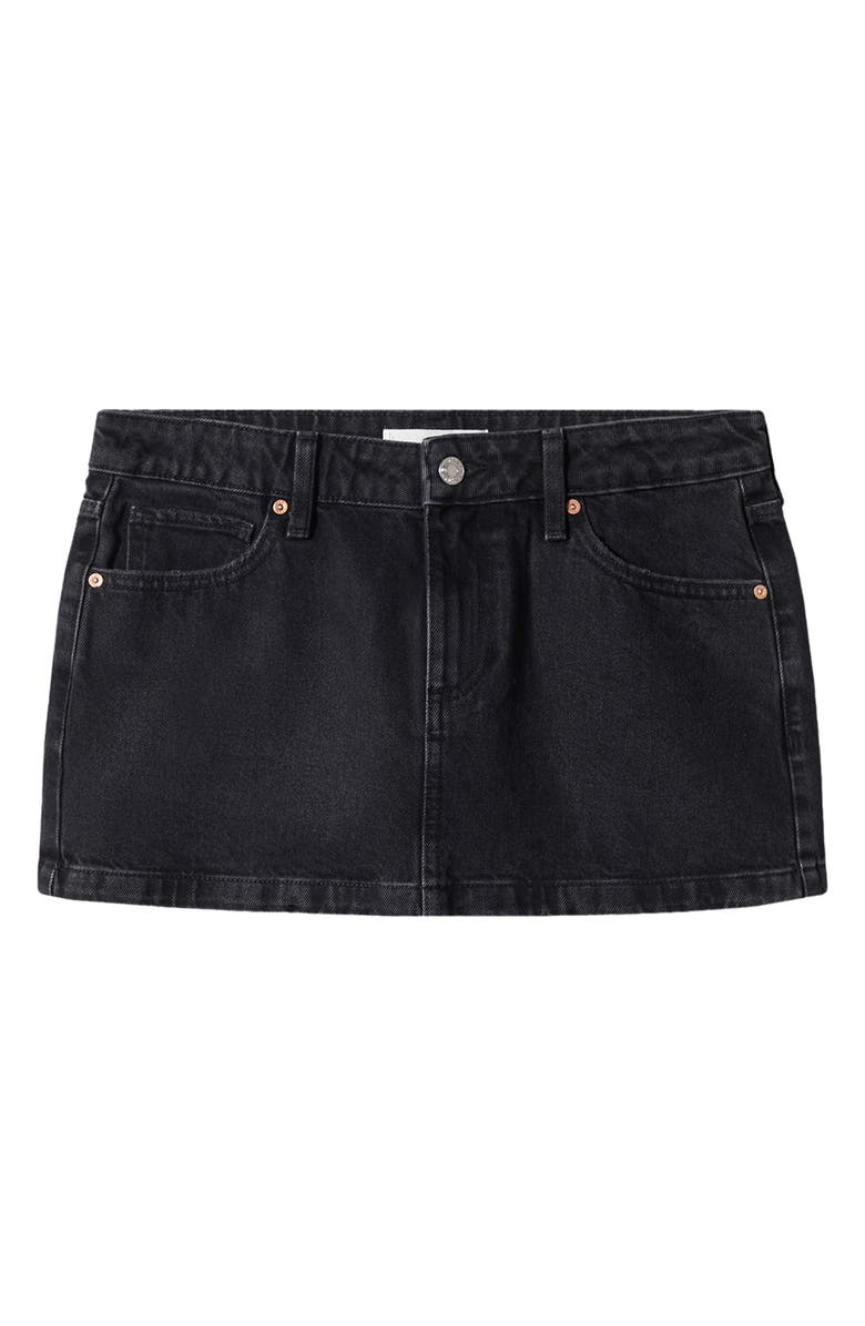 MANGO Denim Miniskirt, Alternate, color,