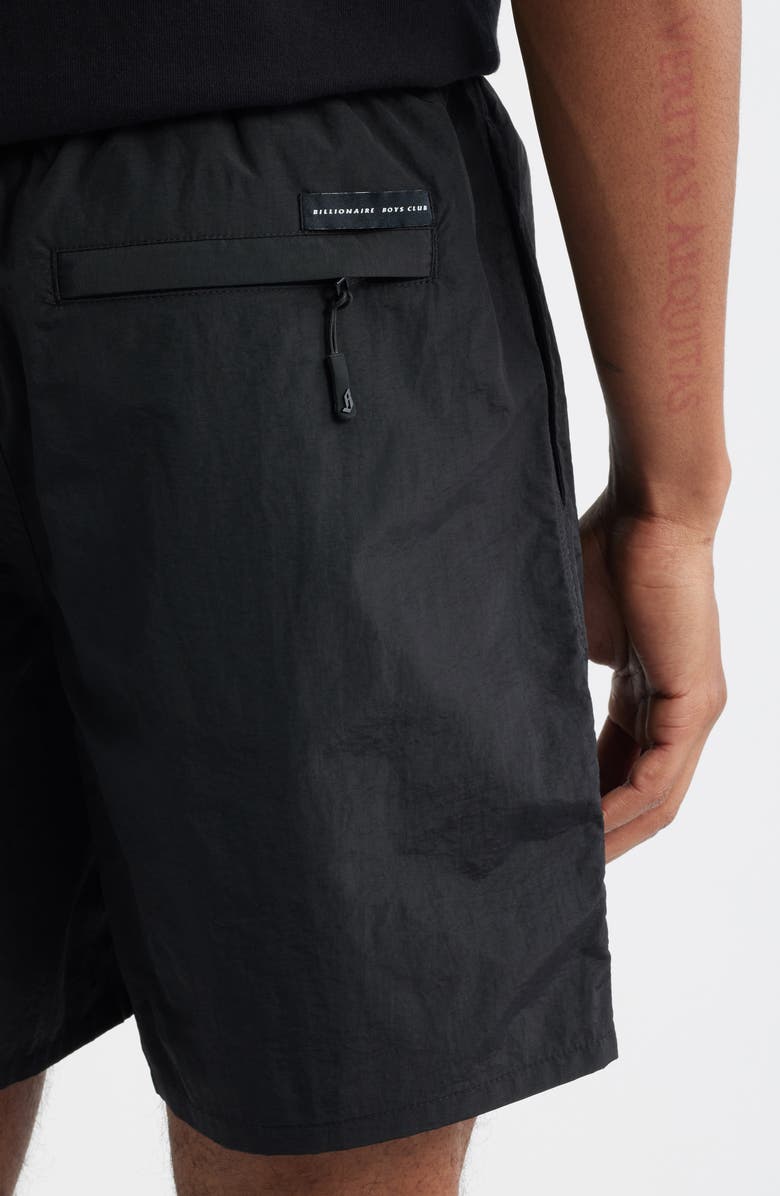 Billionaire Boys Club BB Sunrise Drawstring Nylon Shorts, Alternate, color, Black