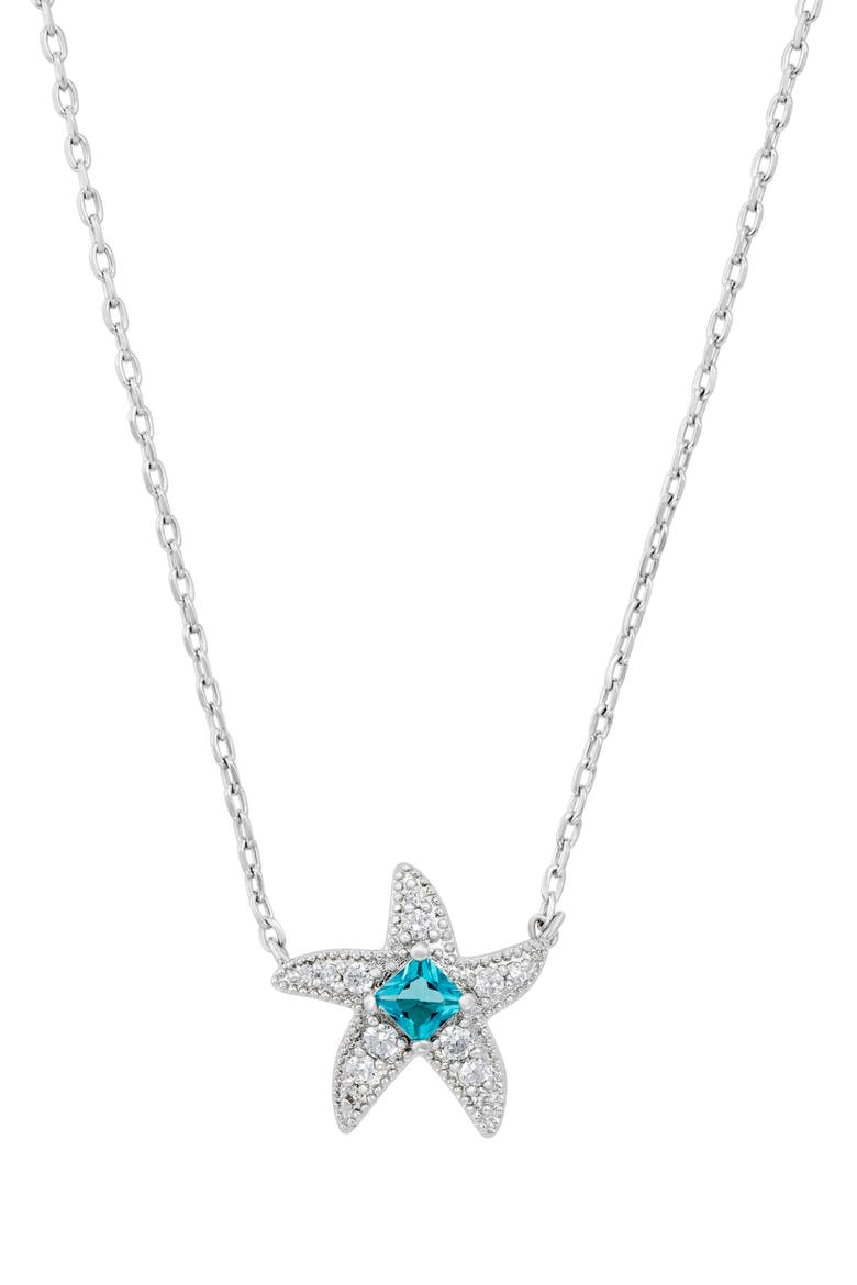Star Pendant Necklace, Main, color, WHITE