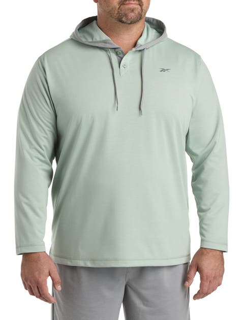 Big & Tall French Terry Performance Henley Hoodie