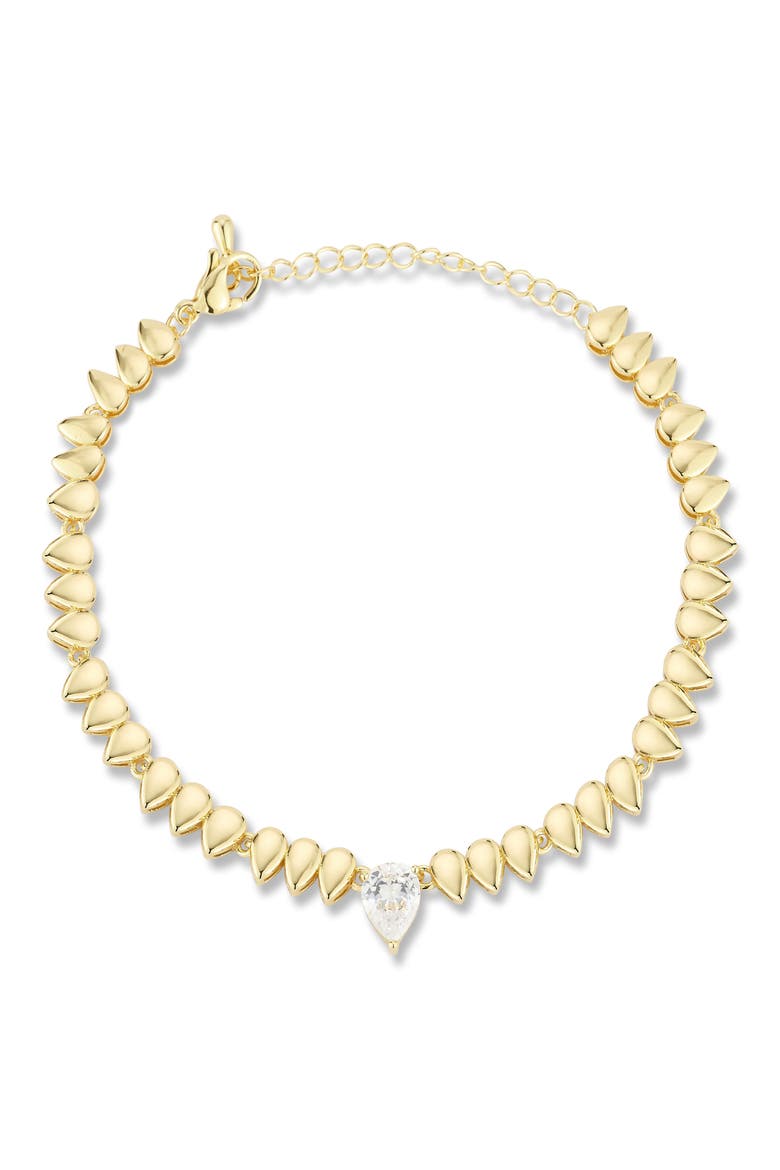 Pear Cubic Zirconia Bracelet, Main, color, GOLD