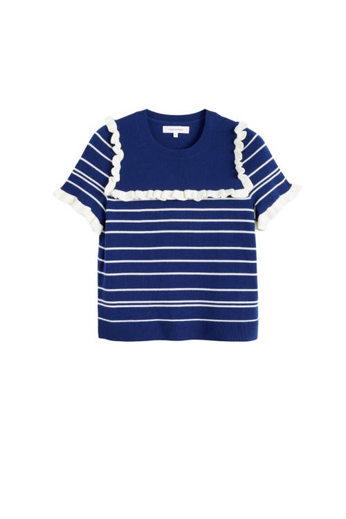Chinti & Parker Nautical T-shirt In Admiral Blue