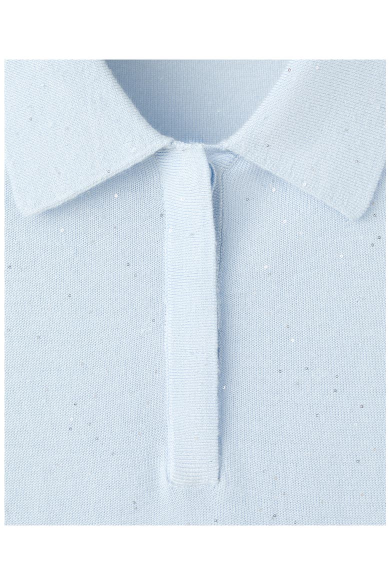 Polo Neck Sweater, Alternate, color, SKY BLUE