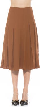 Alexia Admor Shilo Pleated Midi Skirt
