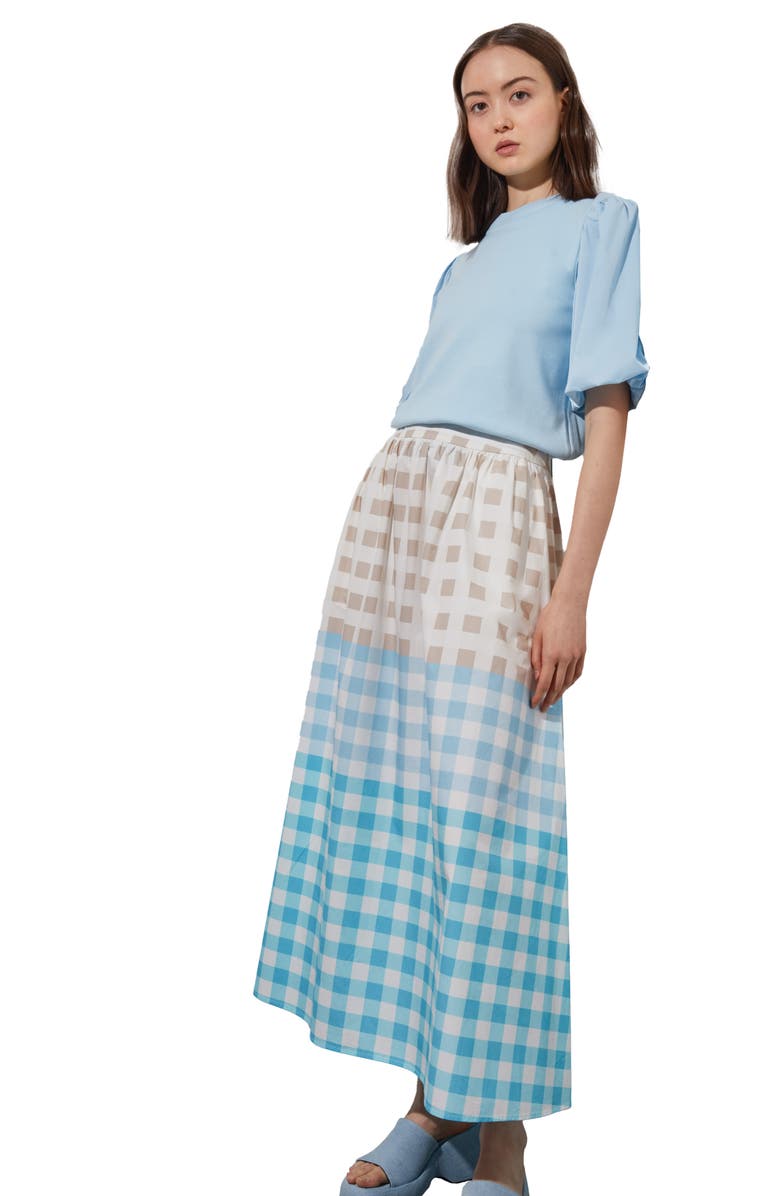 Ming Wang Puff Sleeve Tunic Sweater, Alternate, color, Haze