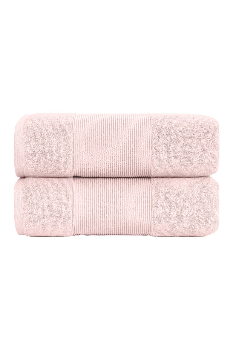 Air Cloud Oversized Bath Sheet - Set of 2 - White, Main, color, BLUSH