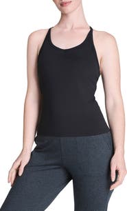 SPANX® SoftStretch Rib Shelf Bra Performance Tank