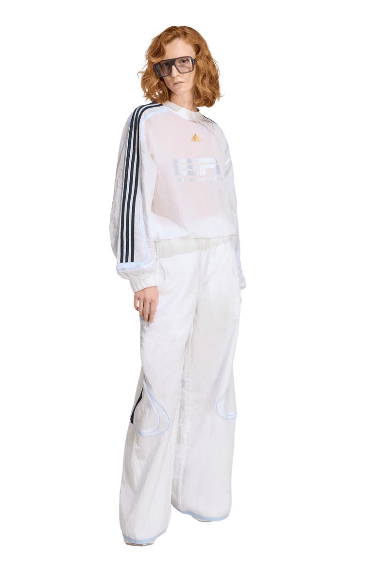 Teamgeist 2.0 Woven Crewneck Sweatshirt, Alternate, color, WHITE