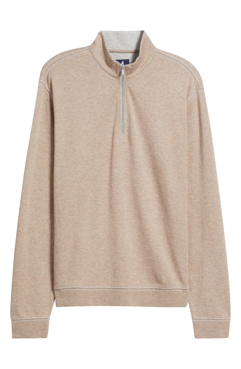 johnnie-O Hanks Quarter Zip Pullover, Alternate, color, Hazelnut